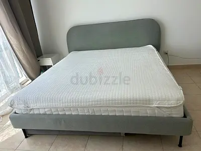 Premium IKEA VADHEIM King Bed + ANNELAND Hybrid Mattress (180x200)