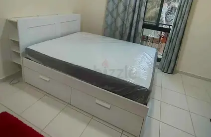 IKEA brimnes king size 180×200cm bed frame with headboard+ 4 big storage drawers with IKEA mattress