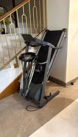 Foldable Treadmill with Console and Handrails - Good Condition
