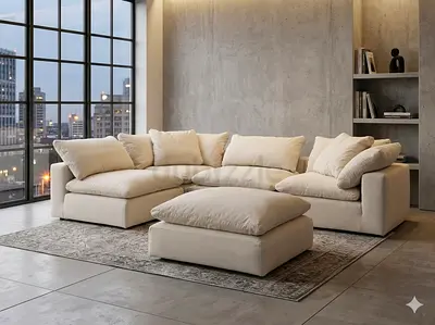 Marina Home Luscious Original Feather Filled Sofa Beige Excellent condition