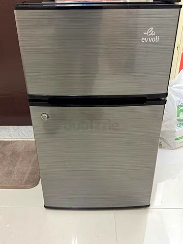 Compact Evvoli Mini Fridge - 2-Door, Good Condition