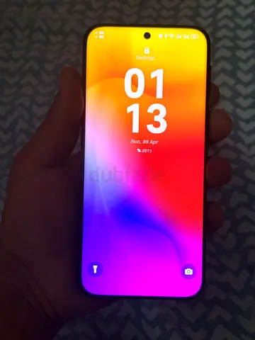 Used Android smartphone with punch-hole display - good condition