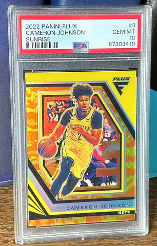 2022 Panini Flux Cameron Johnson - Sunrise Rarity PSA 10 Pop 1