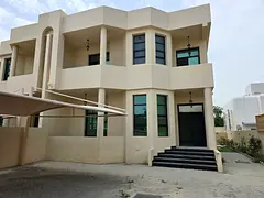 Parking for three cars, luxury villa with spacious layout, large internal yard, big majlis, maid’s