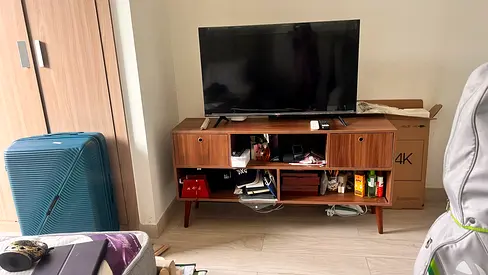 Mid-century Modern TV Stand / Entertainment Unit in Wood - Good Condition