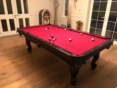8 feet Marble slate top ,Pocket drop pool billiards table is for sale
