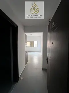 Studio apartment available for rent in Al Rawda 1, located behind Al Hamidiya Police Station in a pr
