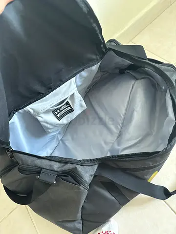Grey/Black Duffel Backpack - Spacious, never used bag, under armour, for gym or tennis
