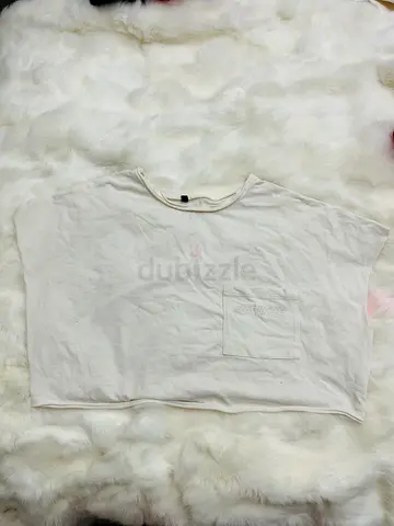 ORIGINAL BO+TEE White cropped womens gymwear- size S