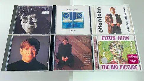 6 Elton John Music CD’s