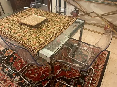 IKEA extendable table with 6 chairs