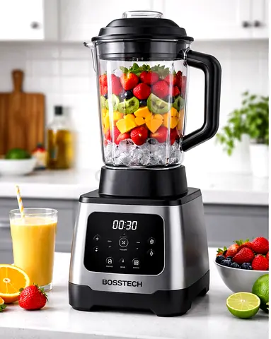 Powerful Countertop Blender with Digital Display — Good Condition