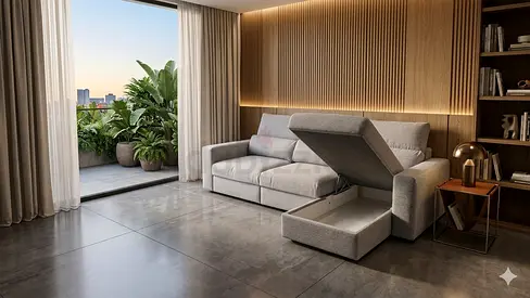 IKEA Esklstuna L Shape Sofa Bed Gray Good condition