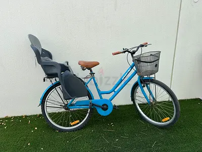 Spartan bicycle with baby seat and basket
