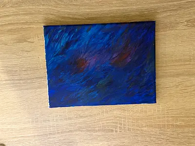 Midnight dance, 2023 — acrylic on canvas 20x15. Private collection, signed