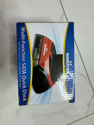 Manhattan Multi-Function SATA Quick Dock — HDD Dock, Card Reader  USB Hub