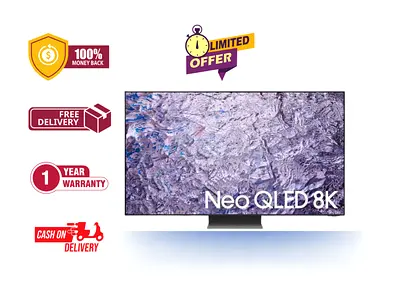 Samsung 65 Inch Brand New NEO QLED 100Hz 8K HDR Smart TV 65QN800C - Free Delivery With Warranty