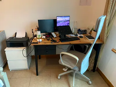 Ikea Arkelstorp desk with drawers / great condition