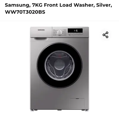 Samsung 7kg Front Load Washing Machine WW70T3020BS - Silver
