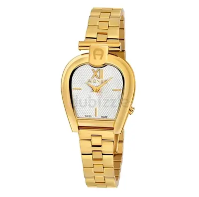 Gold-tone Aigner Ladies Wristwatch ARWLG2000604 -Horseshoe design