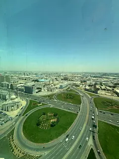 Two-bedroom apartment with a living room for annual rent in Sharjah, Al Khan area – central air co