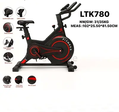 Indoor Spin Exercise Bike - LTK780 Stationary Cycling Trainer