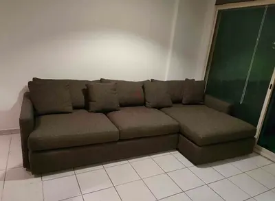 As perfect condition cratebarrel lshape sofa