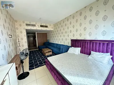 Spacious Furnished Studio for Annual Rent in Ajman One Towers with Free Parking Prime Location Near