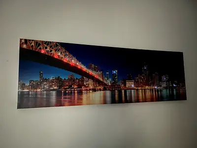 Panoramic Cityscape Wall Art - Framed Canvas Print