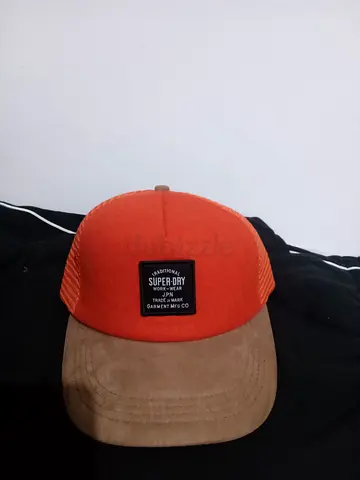 Superdry two-tone corduroy cap - orange  tan
