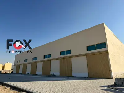 Prime warehouse for annual rent in Industrial 2, Al Jurf, Ajman. Ideal for investors seeking a stra