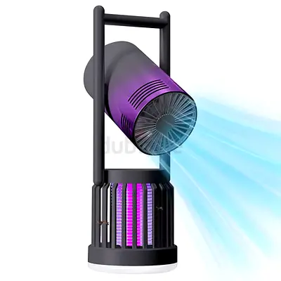Portable bladeless mosquito trap fan with UV light - compact air circulator