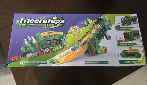 Triceratops transfomation car toy