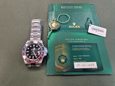 Rolex GMT Master2 Pepsi 2024 Lightly Used Oyster Links