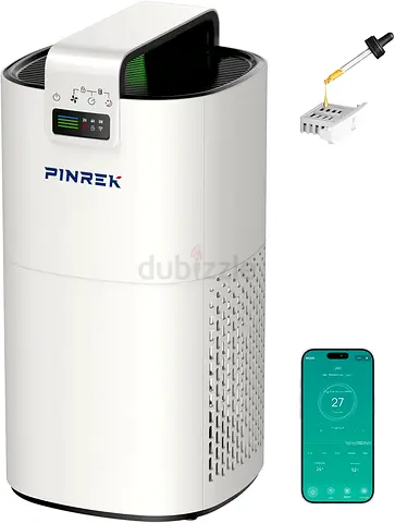 3184 - PINREK Air Purifier for Bedroom Home with Aroma Diffuser, H13 HEPA Filter with 25dB Sleep Mod