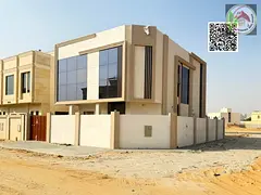 For rent: Brand new, modern villa, first occupancy, four master bedrooms, in Al Yasmin area