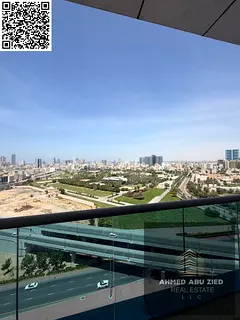 Luxury 1BHK apartment with 2 baths, open view balcony, free parking, full maintenance, prime locatio
