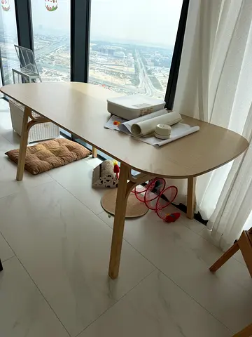 Modern Dining Table – Good Condition – Moving Sale - Strong Bamboo Material