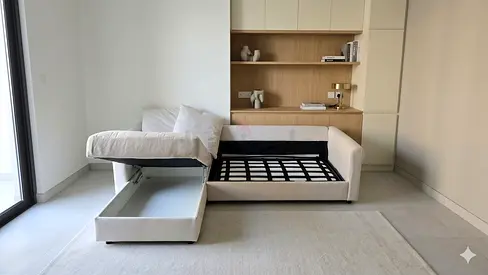 IKEA Gronlid L shape sofa Bed Beige Good condition