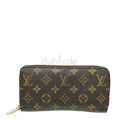 Authentic Louis Vuitton Brown Monogram Zippy Wallet