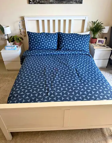Ikea Queen size bed with mattress available in perfect condition
