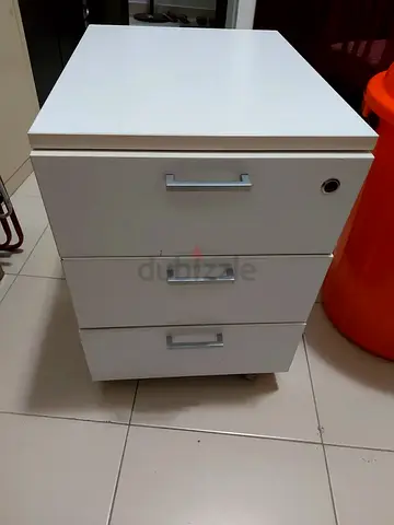 IKEA white drawers with wheels