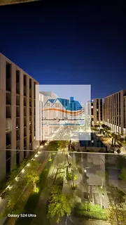 Sharjah, Al Khan, Maryam Island, one-bedroom apartment with a large balcony and open view directly o