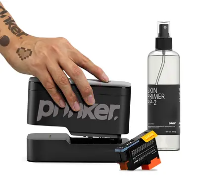 Prinker S Black  Color Temporary Tattoo Printer, Custom Tattoos in Seconds
