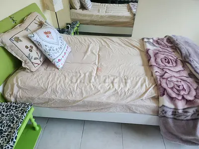 Double bed with mattress