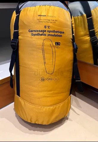 Yellow Synthetic Insulation Sleeping Bag (5°C) in Stuff Sack