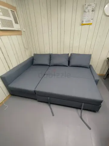 IKEA L Shape Sofa cum bed with big storage and you can fix the storage left or right anyside