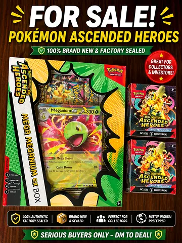 FOR SALE – Pokémon Ascended Heroes Sealed Products