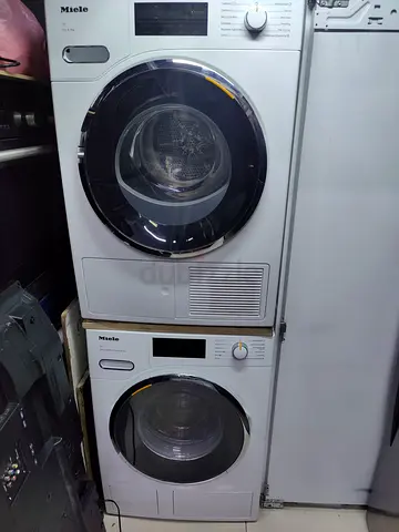 Miele latest model 9/9kg Washer and Dryer Set - White, Good Condition