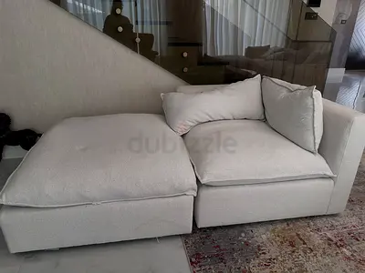 Light Beige Modular L shape 7 seater Sofa